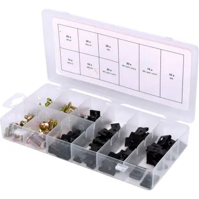 Bodywork nuts & screws assortment, 170 p cs 