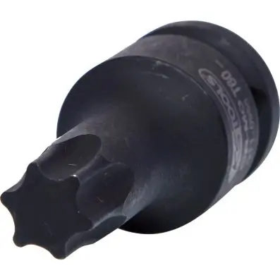 1/2" Impact socket for Torx screws, shor t, T60 