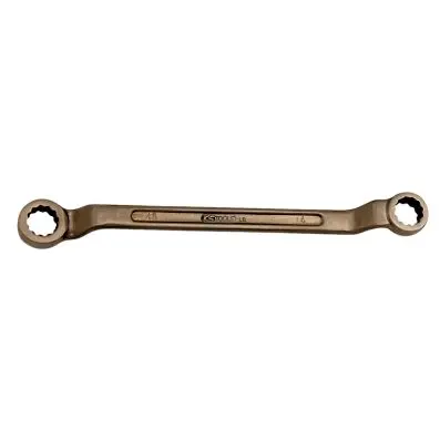 BRONZEplus Double ended ring spanner off set 1.3/8x1.7/16" 