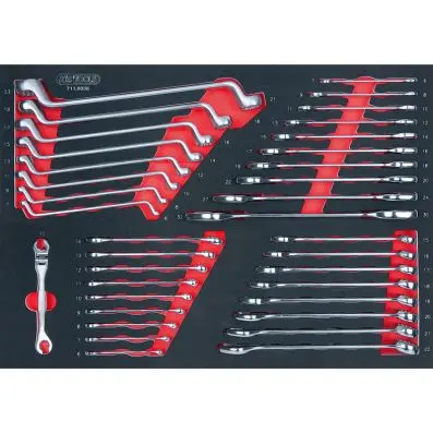 SCS wrench set, 36 pcs, 1/1 system inser t 