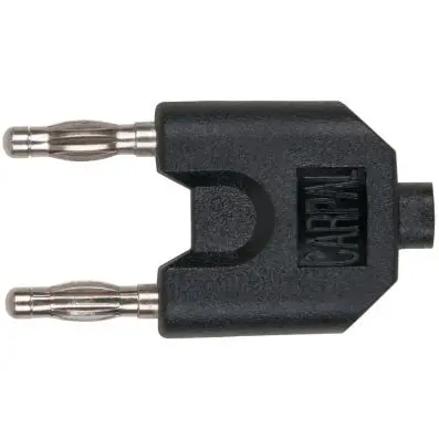 Plug distributor with input socket on do uble banana plug connection 