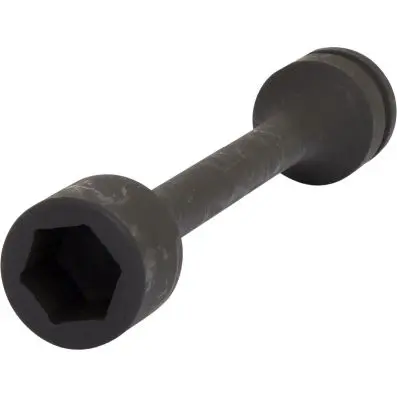 1" Hexagon torque impact socket, extra d eep, 32mm, 600Nm 