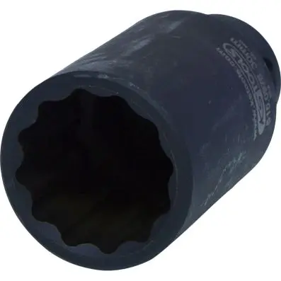 1/2" 12 point impact socket, long, 30 mm 
