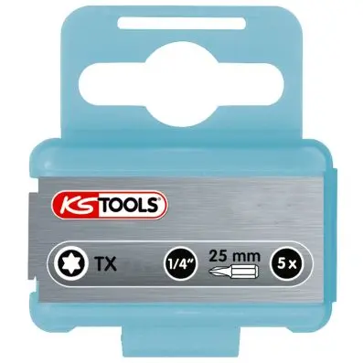 1/4" STAINLESS STEEL bit Torx, 25mm, T20 , pack of 5 
