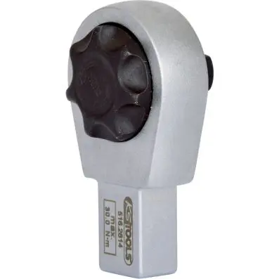 9x12mm Push fit fine toothed reversible ratchet head, 1/4" 
