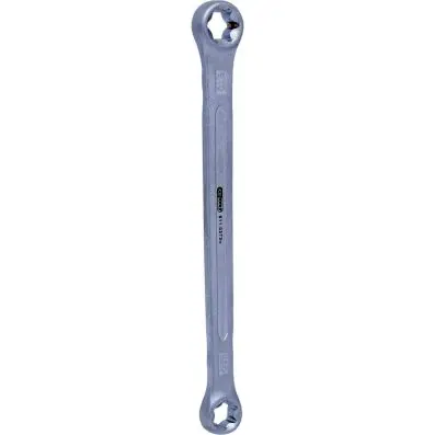 Double ring spanner for Torx E profilel, E10xE12 
