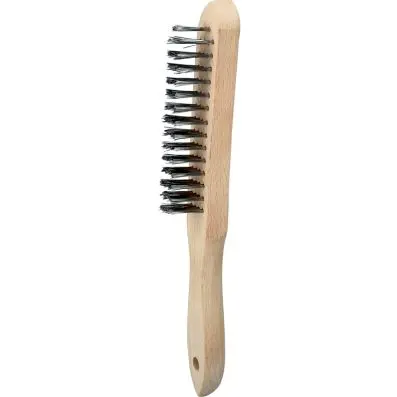Stainless steel hand wire hand brush 4 r owed, 290mm 