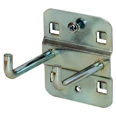Double tool holder with vertical hook en d, Ø 6 mm, 50mm 