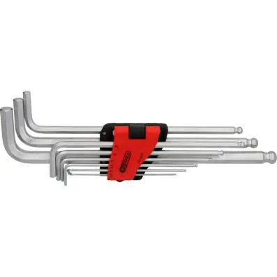 Ball ended hexagon key wrench set,extra long,9 pcs 