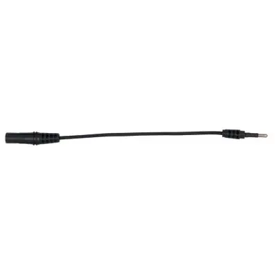4.0 mm input socket on 2.0 mm test adapt er plug, round (black) 