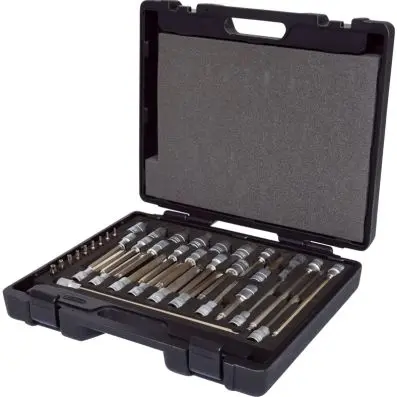 Automotive bit socket set, 1/4"+1/2" 