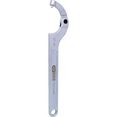 Flexible hook wrench with pin, 50-80mm 