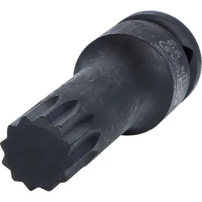 1/2" impact socket, XZN, M18 long 