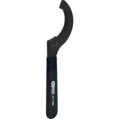 Fixed hook wrench with nose, 80-90 mm 