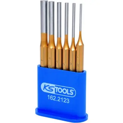 Pin punch set, 6 pcs Ø3-4-5-6-8-10mm 