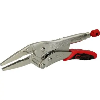 Long-nose locking pliers with quick-rele ase lever,45mm,L=170mm 
