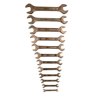 BRONZEplus Double open ended spanner set 12 psc 