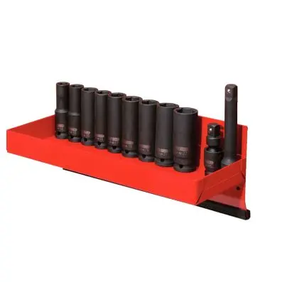 1/2" Hexagon impact socket set, long, 13 pcs 