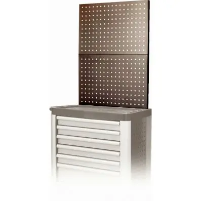 Rear wall system for tool cabinets, silv er 
