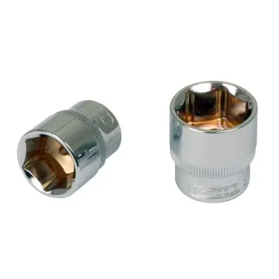 3/8" CHROMEplus Hexagonal socket, 19/32" 