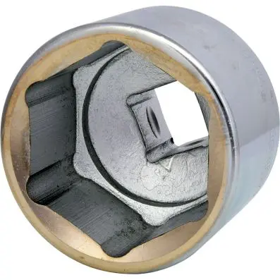 1" Hexagonal socket, short, 65mm 