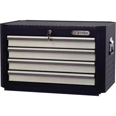 MASTERline tool cabinet top chest,with 4 drawers black/silver 
