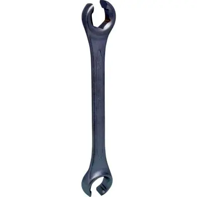 Open double ring spanner, offset, 24x27m m 