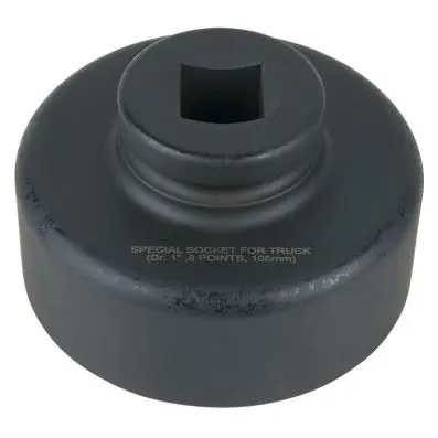 1" axle nut socket, 8 point, short, 105 mm 