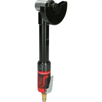 1/4" SlimPOWER Mini compressed air rod a ngle grinder, long 