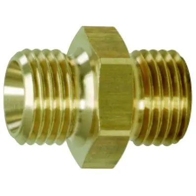 Brass reducing nipple, G1/4"AG 