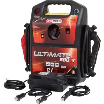 12 V battery booster, mobile emergency s tarter 850 A 