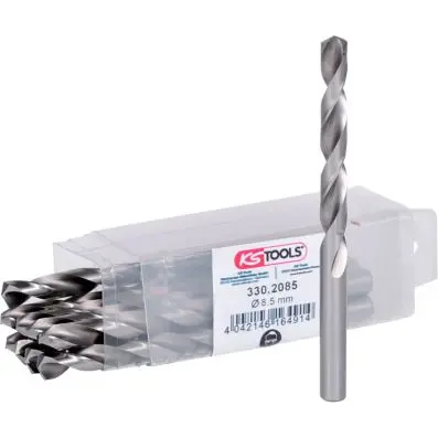 HSS-G twist drill, pack of 10, 8,5mm 