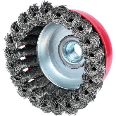 Steel wire jar brush 0,5mm, Ø 90mm 