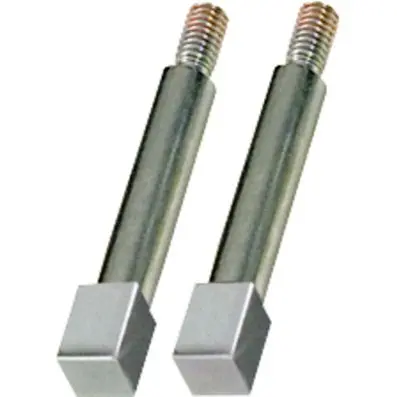 Square adaptor, pack of 2, chrome plated , 10mm 