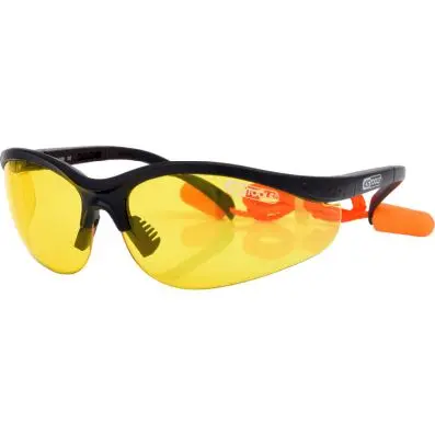 Glasses - yellow with ear plugs 