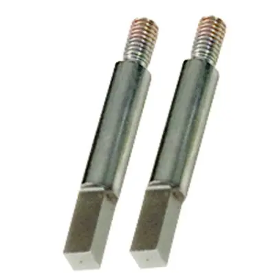 Square adaptor, pack of 2, chrome plated , 6mm 