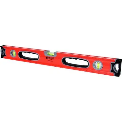 Aluminium profile spirit level with pipe levelling, 600mm 