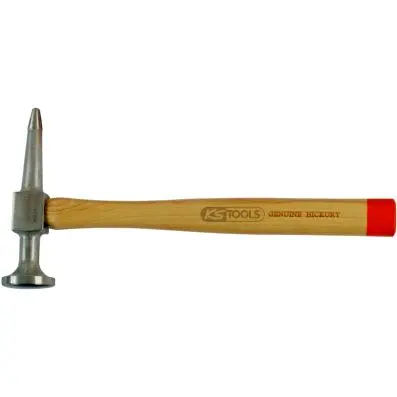 Aluminium bodywork pick hammer curved he ad, round/tip 