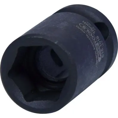 1/2" Hexagon impact socket short, 16mm 