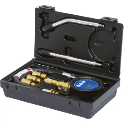 Compression tester set, digital, 7 pcs 