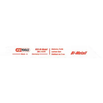 Sabre saw blades, 200mm, 1,4mm, pack of 5 