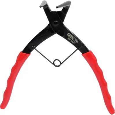 Long arm circlip pliers for external cir clips, angled 