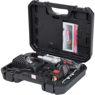 Cordless riveting tool pistol with 1 bat tery and 1 charger 
