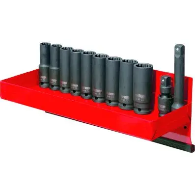 1/2" 12 Point impact socket set, deep, 1 3 pcs 