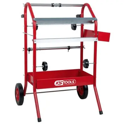 Paper trolley with 2 shelves 