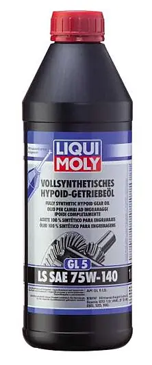 Helsyntetisk hypoidgirolje 1L 75W-140 Liqui Moly 
