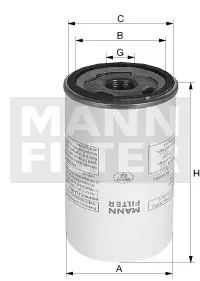 Compressed air-oil separation filter MANN Filter 