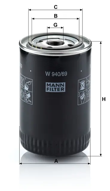 Oil filter Iveco/Irisbus Heavy Duty 
