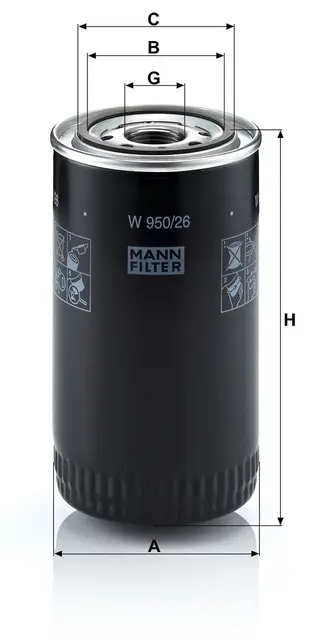 Oil filter Iveco/Irisbus Heavy Duty 
