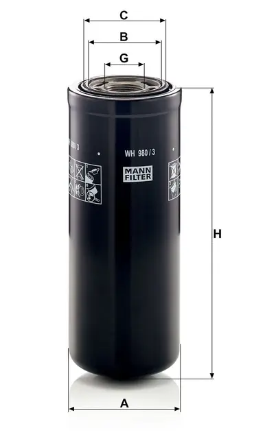 Hydraulic filter Mann 